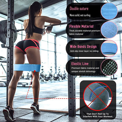 JAVSON FABRIC RESISTANCE BANDS FOR WORKOUT