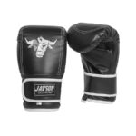 Javson training bag gloves hook loop black white