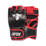 Javson MMA Leather Grappling Gloves with Best Knuckle Protection