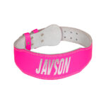 Javson 4 inch Pink Split Leather Weightlifting Belt